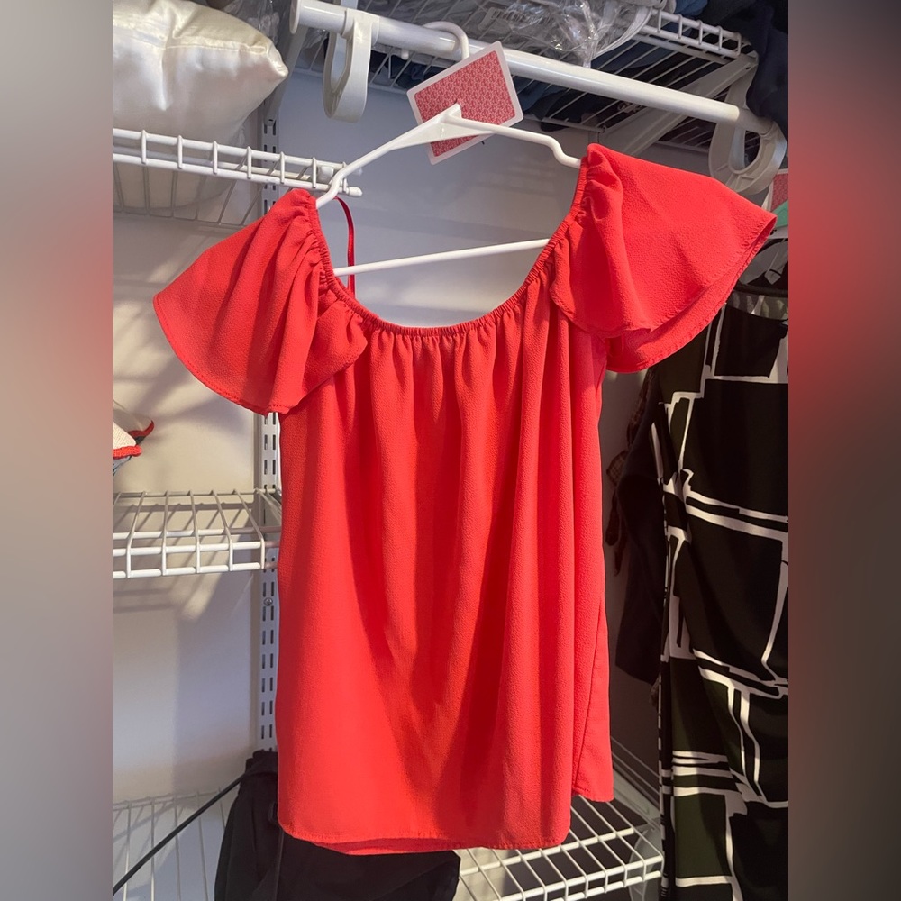 Orange red color top size small